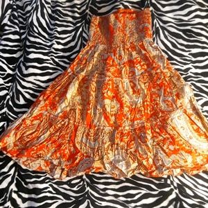 Target Mossimo Supply orange paisley summer dress